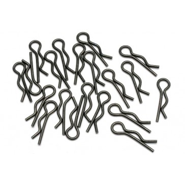 Body Clip (8Mm/Black/20Pcs)