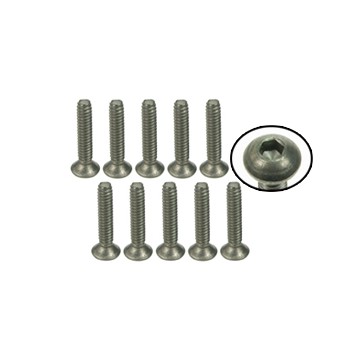 DISC.. n°4-40 x 5/8 Titanium Flat Head Hex Socket - Machine (10 Pcs)