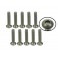 DISC.. n°4-40 x 5/8 Titanium Flat Head Hex Socket - Machine (10 Pcs)