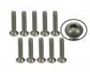 DISC.. n°4-40 x 5/8 Titanium Flat Head Hex Socket - Machine (10 Pcs)