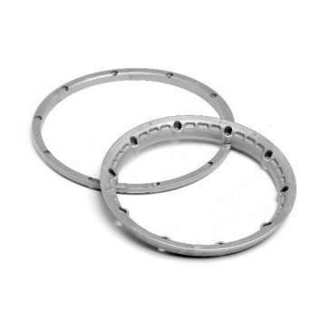 Heavy Duty Wheel Bead Lock Rings Silver F. 2 Whl