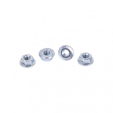 Serrated M4 Steel Wheel Nut pk4