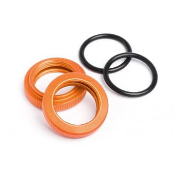 Shock Adjuster Nut 20Mm (Orange/2Pcs)