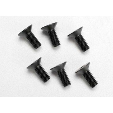 Screws, 4x10mm countersunk machine (hex drive) (6)