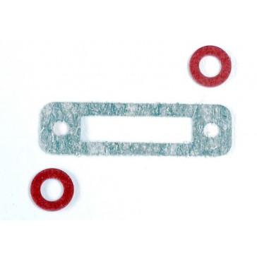 Exhaust header gasket (1)/ gaskets, pressure fitting (2) (fo