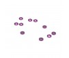 DISC.. 2MM Countersunk Washers. Purple (10)