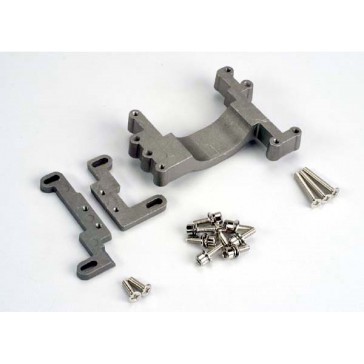 Engine mount, 2 piece, aluminum (w/ screws) (N. Stampede)