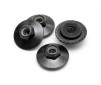 Flanged Lock Nut M5X8Mm (Black/4Pcs)