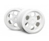 6 Spoke Wheel White (83X56Mm/2Pcs)