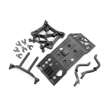 Skid Plate/Body Mount/Shock Tower Set