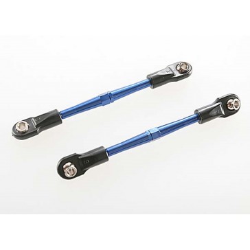 Turnbuckles, aluminum (blue-anodized), toe links, 59mm (2) (