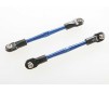 Turnbuckles, aluminum (blue-anodized), toe links, 59mm (2) (