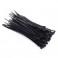 DISC.. BLACK CABLE TIE (100) ZIP WRAP