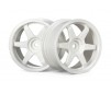 Te37 Wheel 26Mm White(3Mm Offset)