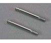 Shock shafts, steel, chrome finish (32mm) (2)