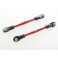 Turnbuckles, aluminum (red-anodized), toe links, 59mm (2) (a