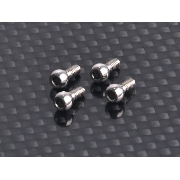 DISC.. AMZ Option 3.5mm Rear Toe In Ball Head Set (4 pcs)