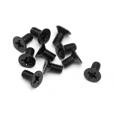 Flat Head Screw M3X6Mm (10Pcs)