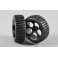 Off-Road Buggy tires S narrow glued, black, 2pcs.