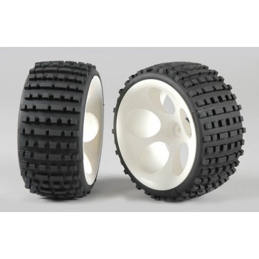 Off-Road Buggy tires M wide glued, 2pcs.