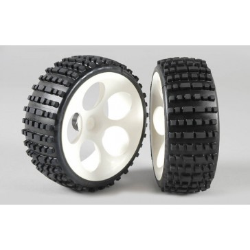 Off-Road Buggy tires S narrow glued, 2pcs.