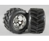 Monster Truck tires H, 14mm, glued, 2pcs.