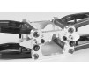 Alum. front axle mount A and B, set