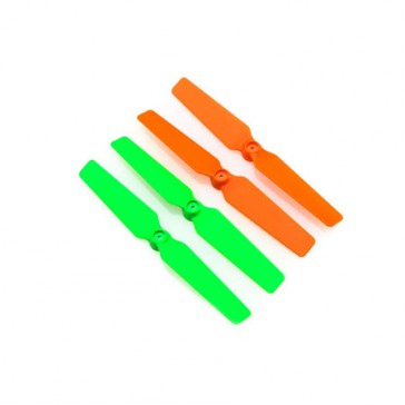 DISC.. 3d Props for the 200QX (4pcs Set) orange/green