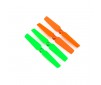 DISC.. 3d Props for the 200QX (4pcs Set) orange/green