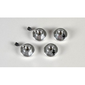 Wheel nuts M6 with clamping, 4pcs.