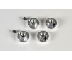 Wheel nuts M6 with clamping, 4pcs.