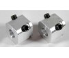 Alum.square wheel driver 17mm-M6, 2pcs.