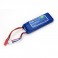 DISC.. 800mAh 2S 7.4V 30C LiPo: 18AWG JST