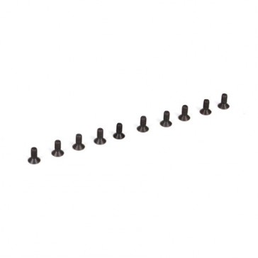 Flat Head Screws, M2.5 x 6mm (10)