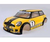 Body set Mini Cooper, 2mm, yellow painted