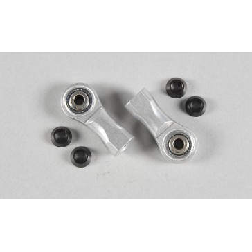 Alum.ball-and-socket joint Ø5-M6, 2pcs.