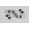 Alum.ball-and-socket joint Ø5-M6, 2pcs.