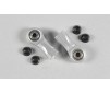 Alum.ball-and-socket joint Ø5-M6, 2pcs.