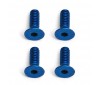 DISC.. FACTORY TEAM M2X6 FHCS BLUE ALUMINIUM (4)