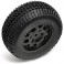 DISC.. SC10 REAR WHEEL/TYRE COMBO BLACK