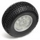 DISC.. SC10 FRONT WHEEL/TYRE COMBO SILVER