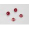 DISC.. Aluminum wheel nuts (red) 4pcs.