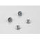 DISC.. Aluminum wheel nuts (gray) 4pcs.