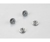 DISC.. Aluminum wheel nuts (gray) 4pcs.