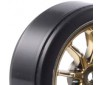 1/10TH STREET WHEEL/ DRIFT TYRES 10-SPOKE GOLD