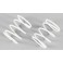 Damper spring ywhite,  2,2x40mm, 2pcs.