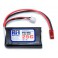 DISC.. Lipo Batterij 500mAh 25C/50C 7,4V (2S) 10x32x57 - 30g JST