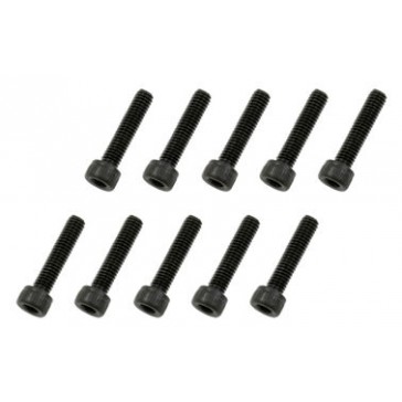 DISC.. Socket Head Cap Screw - Black (M2.6x12)x10pcs