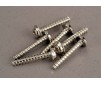 Screws, 3x18mm washerhead self-tapping (6)