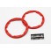 Sidewall protector, beadlock style (red) (2)/ 2.5x8mm CS (24